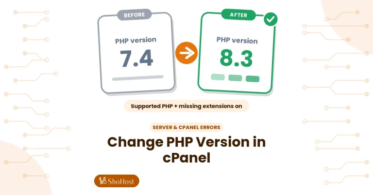 Change PHP Version and Enable Extensions in cPanel - ShoHost guide
