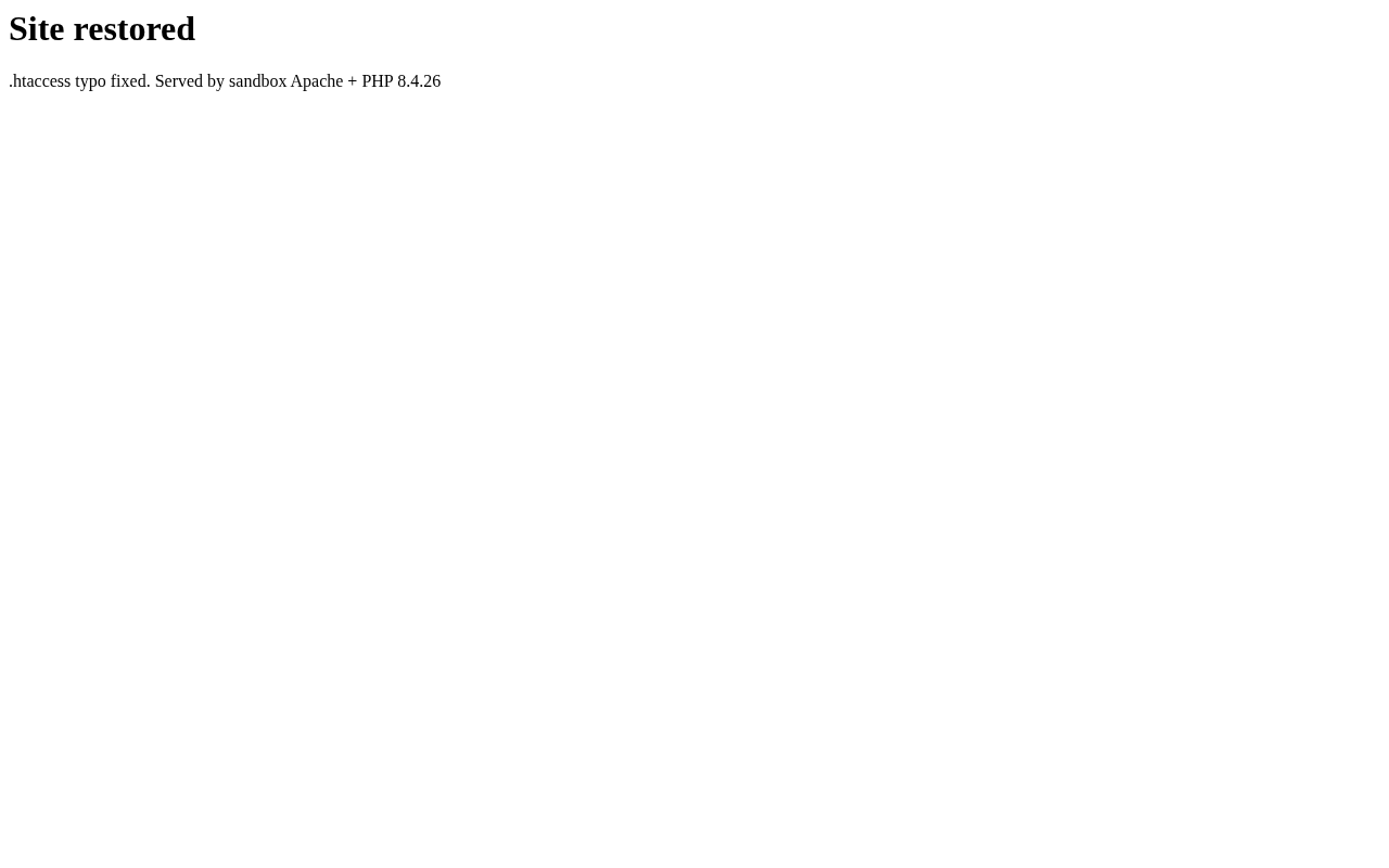 Page loading normally after fixing .htaccess