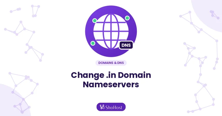 How to Change Nameservers for a .in Domain (and How Long It Takes) - ShoHost guide